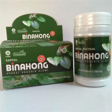 Jual Kapsul Ekstrak Daun Binahong Amanah Herbal Alami Shopee Indonesia