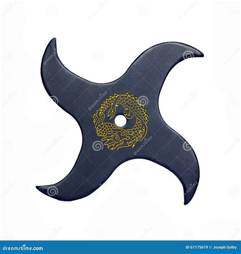 Ninja Throwing Star Shuriken Weapon Stock Image Image Of History