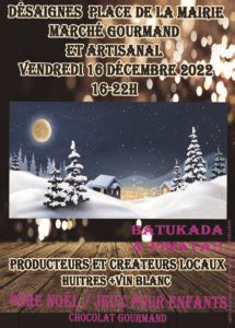 Marché de Noël Gourmand et Artisanal 2022 Désaignes