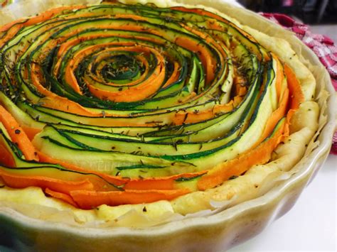 La Bonne Graille Tarte roulée courgettes et carottes