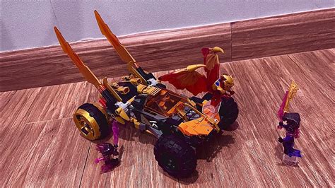 Lego Ninjago Crystalized Coles Golden Dragon Cruiser Stop Motion