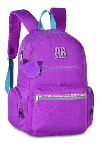 Morral Escolar Clio Style Mochila Bolsa Escolar Feminina Color Lila