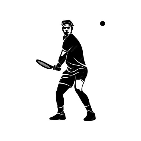 Premium Vector Tennis Player Stylized Logo Vector Template