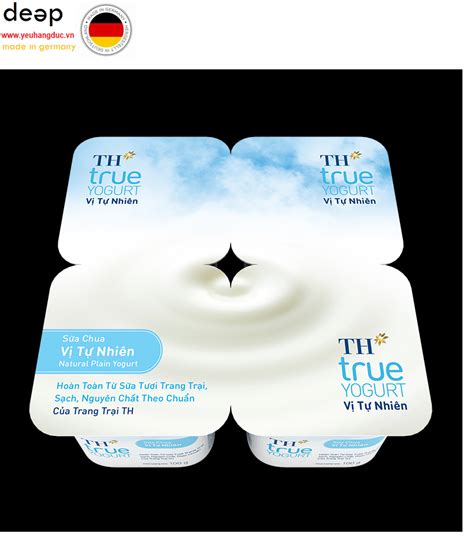 Sữa Chua Ăn TH True Yogurt Vị Tự Nhiên Hũ 100G 1 hũ DEEP29 yeuha