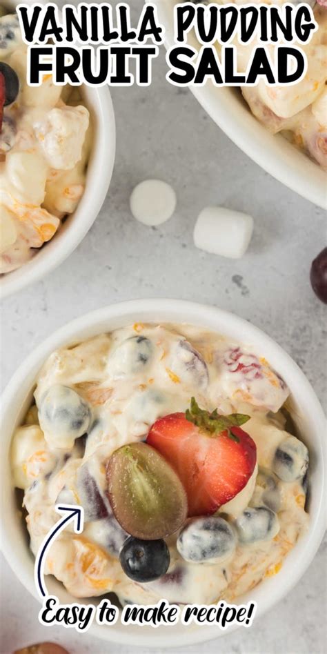 Creamy Vanilla Pudding Fruit Salad Recipe • Midgetmomma