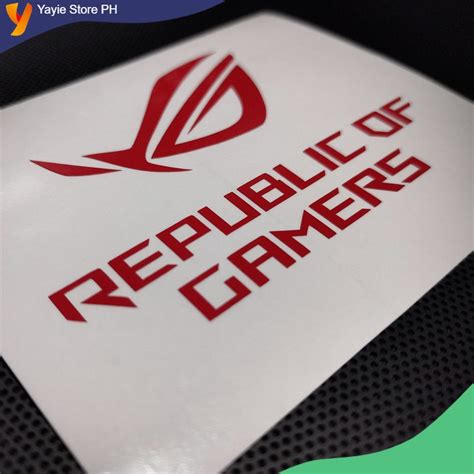 Rog Cutout Decals Vinyl Sticker Upgrade Your Gaming Aesthetic Shopee