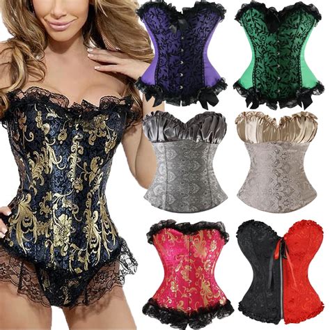 Women Sexy Waist Trainer Corset Lace Up Corsets Bustiers Waist Cincher