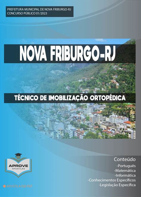 APOSTILA NOVA FRIBURGO TÉCNICO DE IMOBILIZAÇÃO ORTOPÉDICA Aprove