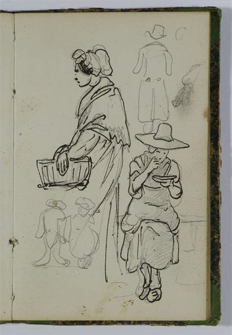 Trois croquis de figures d homme et de femme Musées d art et d