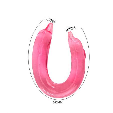 Dildo Duplo Em Formato De Golfinho Double Dolphin Baile Sexy Import