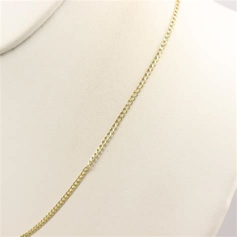 Kt Gold Curb Chain Necklace Property Room