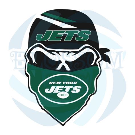 New York Jets Skull Svg Sport Svg Football Svg Football Teams Svg