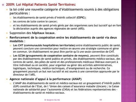 Carte Sanitaire Ppt