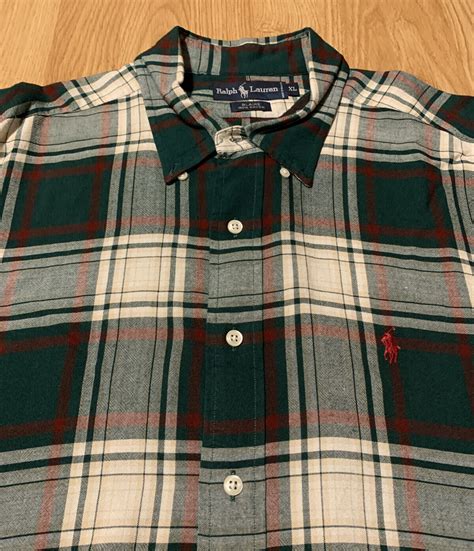 Polo Ralph Lauren Blaire Plaid Flannel Button Up Shir Gem