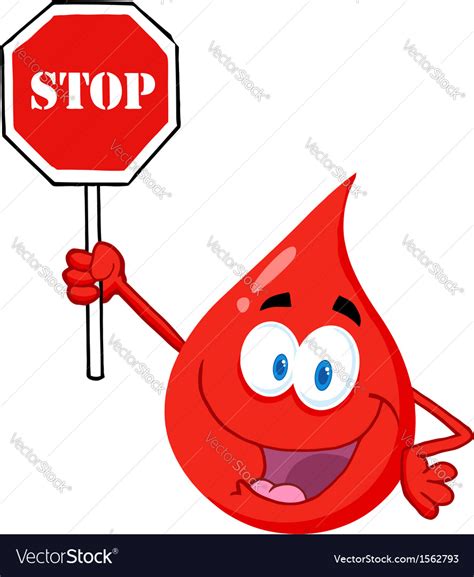 Blood donation cartoon Royalty Free Vector Image