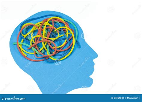 Messy Brain Stock Photo Image Of Head Tangled System 54251006