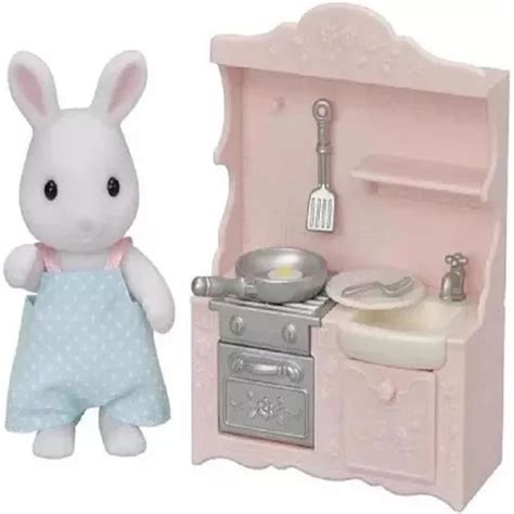 Sylvanian Families Conjunto Cozinha Papai Coelho Neve Epoch