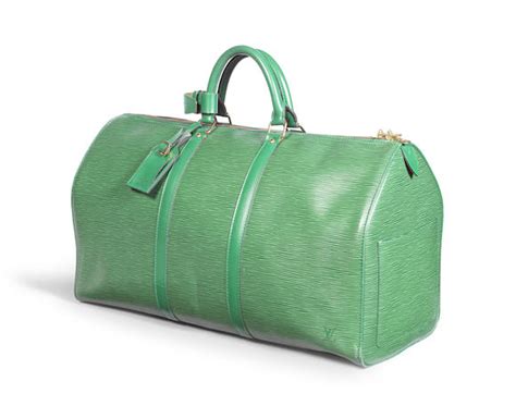 Bonhams Borneo Green Epi Keepall 55 Louis Vuitton