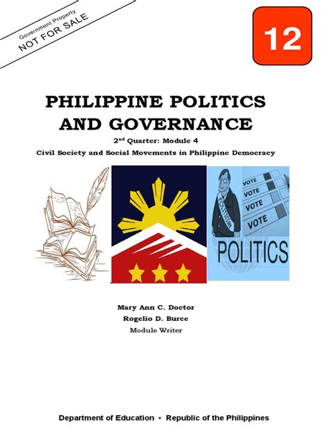 Philippine Politics And Governance 2 Quarter Module 4 Civil Society