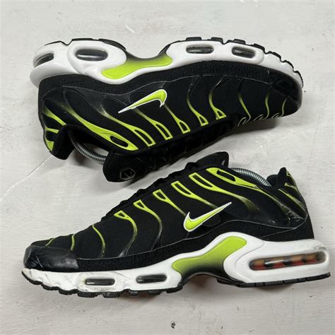 Nike Air Max Plus Tn Green Black White Size Uk 10 Depop