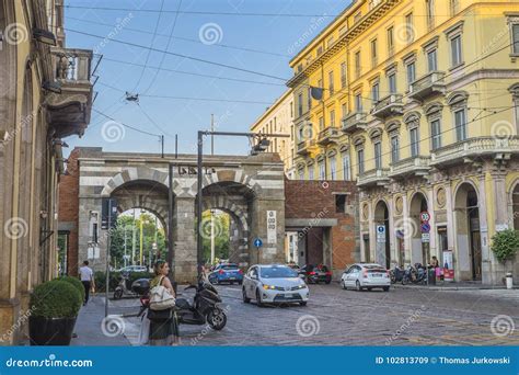 Milano City Centre Street View Editorial Stock Image Image Of