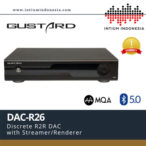 Gustard R26 Discrete R2R DAC With Streamer Renderer Roon – Intium Indonesia