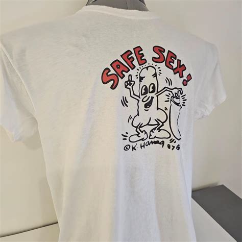 Keith Haring Safe Sex Old Vintage T Shirt Xl Depop