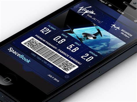 PassBook Virgin Galactic Ticket by _Fab_ on Dribbble