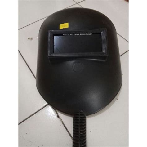 Topeng Las Kedok Las Kepala Helm Las Pegang Kaca Hitam Lazada Indonesia