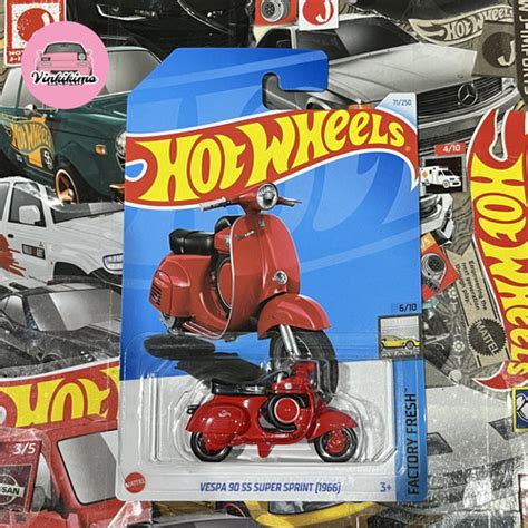 Jual Hot Wheels Vespa SS Super Sprint Merah Kota Sukabumi Vinkikimo Tokopedia