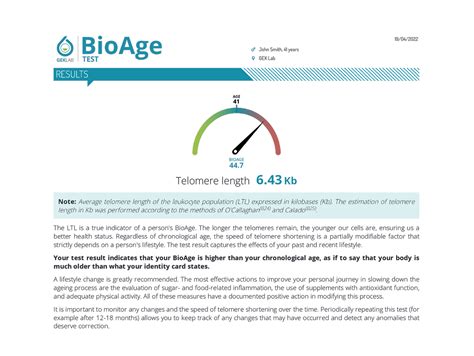 Bioage Test Gek Lab Inflammation And Nutrition