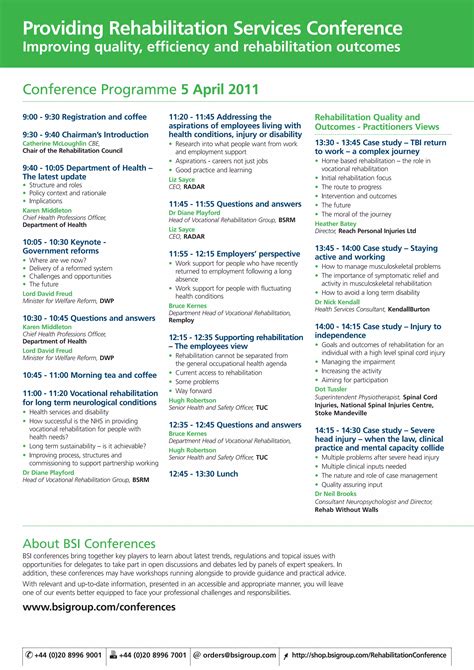 Rehabilitation Brochure | PDF