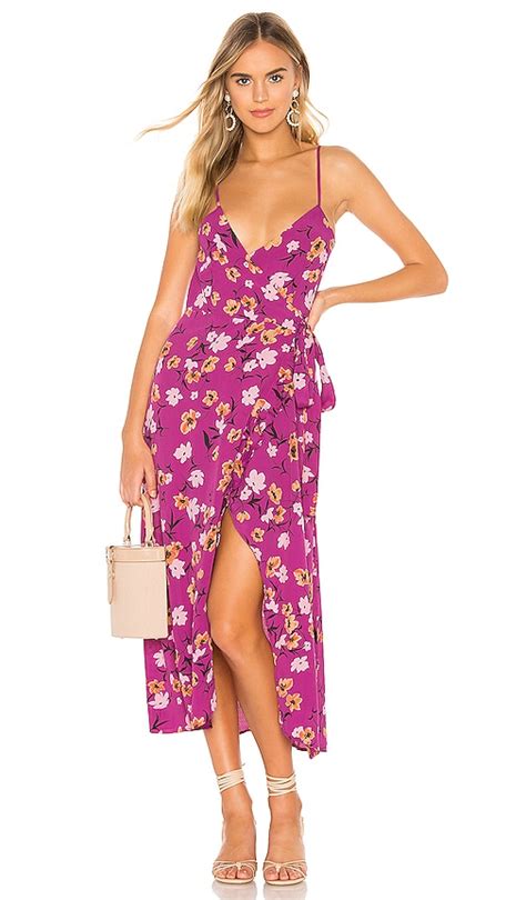 Flynn Skye Nikki Wrap Dress In Berry Kiss Revolve