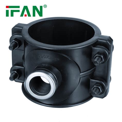 Ifan Free Sample Drip Irrigation Fittings Connectors Hdpe Saddle Clamp