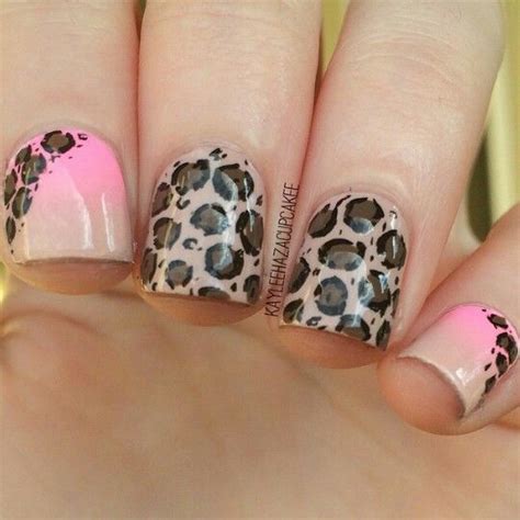 This Is So Me Leopard And Pink Nails Leopard Nails Nails French Nails