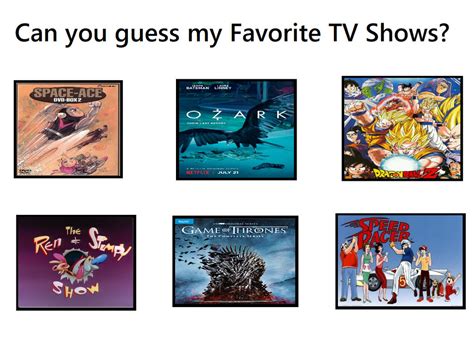 Can You Guess My Favorite Tv Shows By Lewdchucke On Deviantart