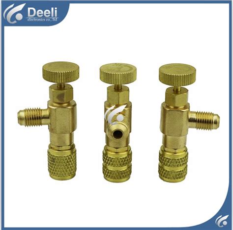 3pcslot New R410 R22 Air Refrigeration Charging Adapter Refrigerant Retention Control Valve Air