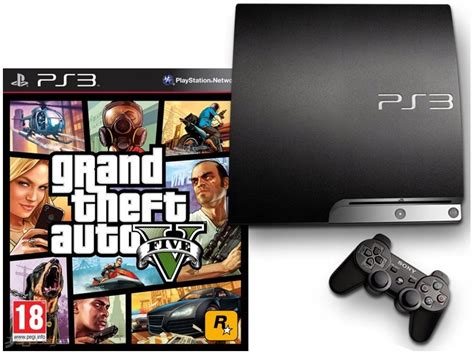 SONY PS3 PLAYSTATION 3 SLIM +GTA V 5 +FIFA - 7721933337 - oficjalne ...