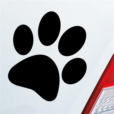 Stickeraffe Hundepfote Pfote Hund Fote Tatze Auto Aufkleber Sticker H