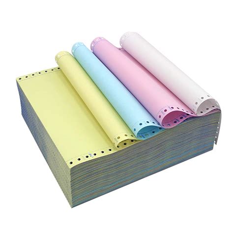 Buy Firstzi 4 Part 95x11 Continuous Computer Paper For Tractor Dot