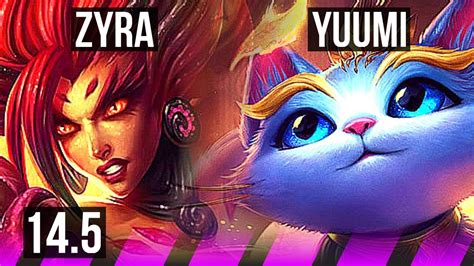 ZYRA Varus Vs YUUMI Sivir SUP 2 1 5 500 Games KR Master