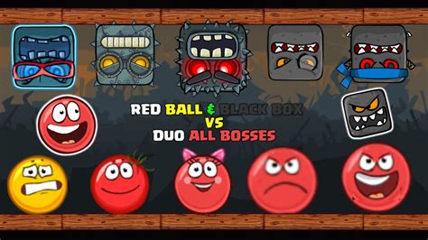 Red Ball Duo Red Ball And Black Box Vs Duo All Bosses