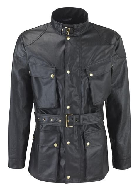 Deluxe Traditional Wax Cotton Motorcycle Jacket Waxed Cotton Jacket