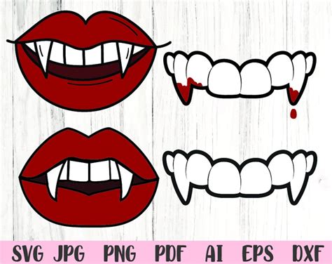 Vampire Mouth Svg Vampire Teeth Svg Halloween Svg Svg Files Etsy