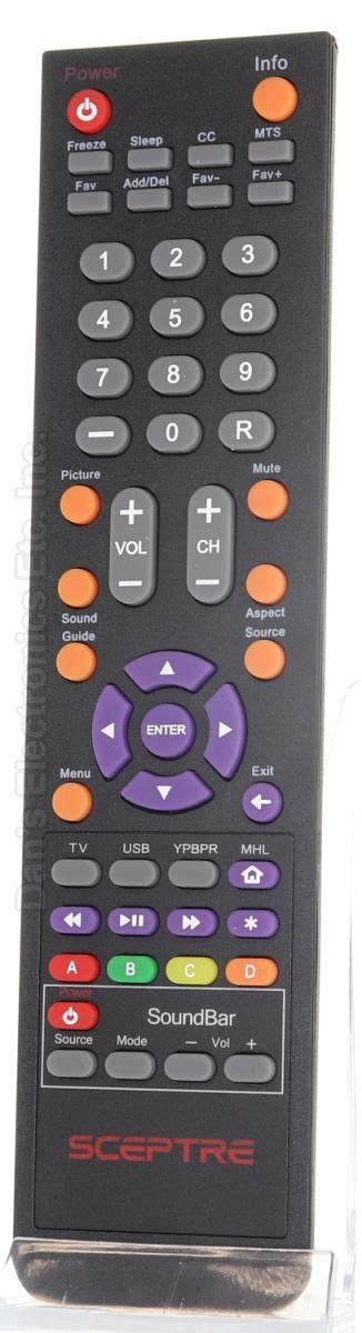 buy sceptre ebv  tv tv remote control