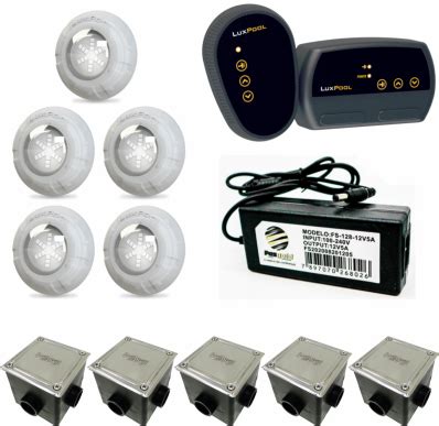 Kit Completo Led Rgb W Piscina M Dulo Rgb Luxpool Fonte A