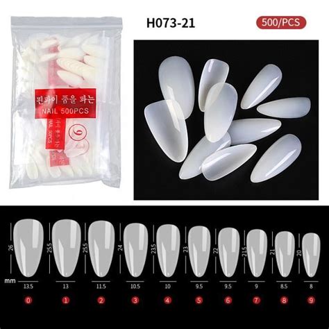 Kit Faux Ongles Faux Ongles Fran Ais Longs En Forme De Cercueil