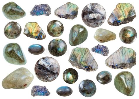 Colección De Las Piedras Preciosas Y De Los Minerales Con Nombres Foto