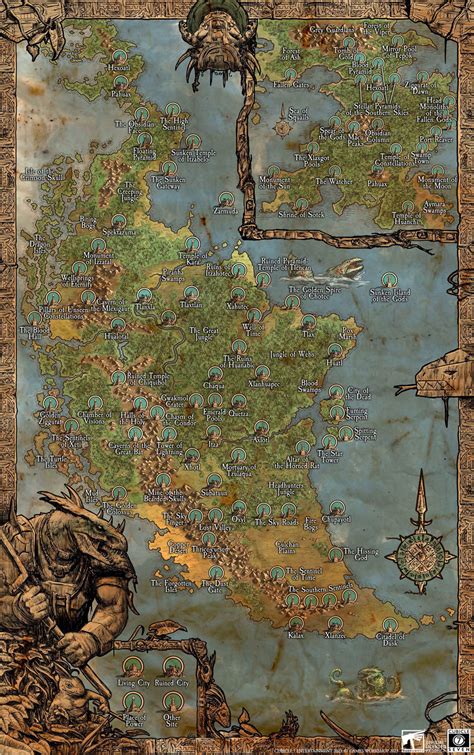 The Old World Campaign By Chaosrobie Visualized On True Scale Map Of