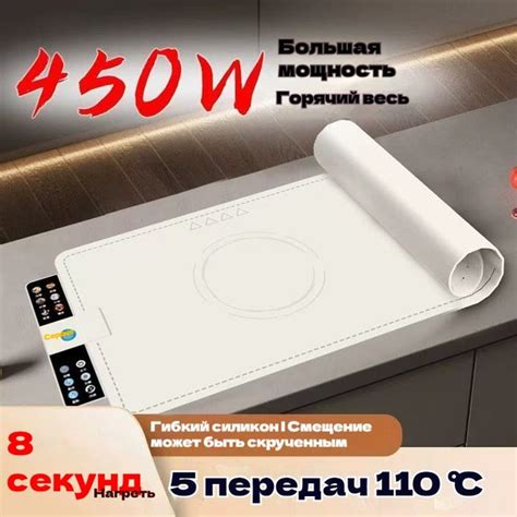 тарелка с подогревом еды foldable heated meal board Белый купить на ...